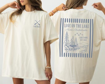 Love On The Lake Tshirts, Girls Trip, Custom Bachelorette Party Comfort Colors Shirt, Camp Bachelorette, Bridal Party Shirts, Bach Club