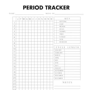 Gezondheidspagina - Menstruatietracker
