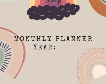 Monthly Reflection and Planning Guide | Stay Organized and Inspired