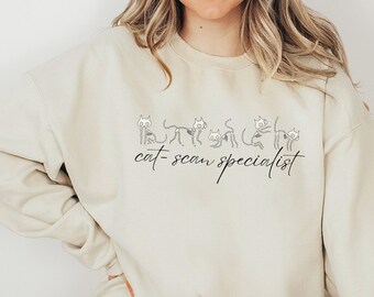 Radiology sweatshirt, Xray Tech Sweater, Personalized Radiology shirt, Funny Radiology Gift for Xray Technologist, funny cat sweatshirt