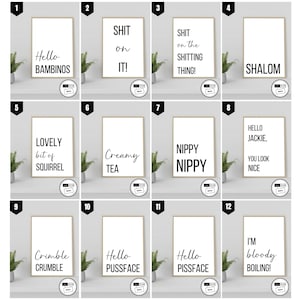 Friday Night Dinner, Friday Night Dinner Quotes Print, Funny TV Quote Prints