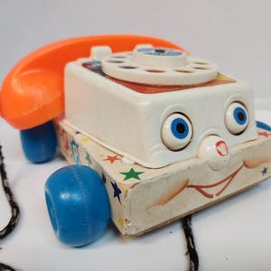 Chatter Telephone, Vintage 1980s, Fisher Price Telephone, Vintage Toy, Vintage Fisher Price, Creative Toy, Toy Activities