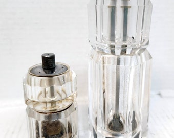 Pepper Grinders, Vintage Pepper Mill, Pepper Mill, Transparent Mill, Vintage Grinder, Vintage Pepper Grinder