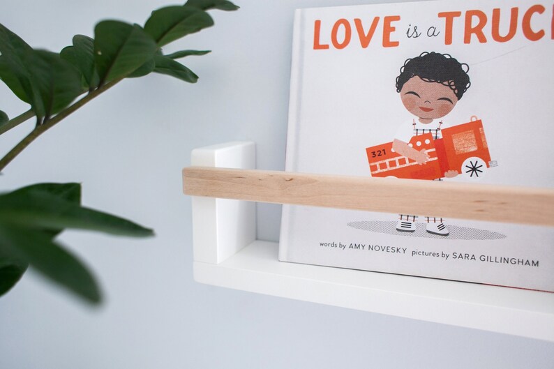 One White Nursery Wall Shelf for Kids Room Floating Shelf Etsy