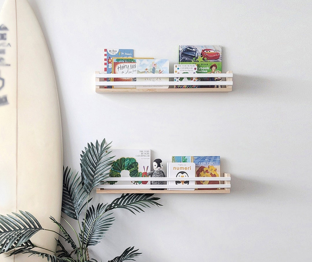 One Children's Book Wall Shelf Floating Shelf Kids Book Etsy