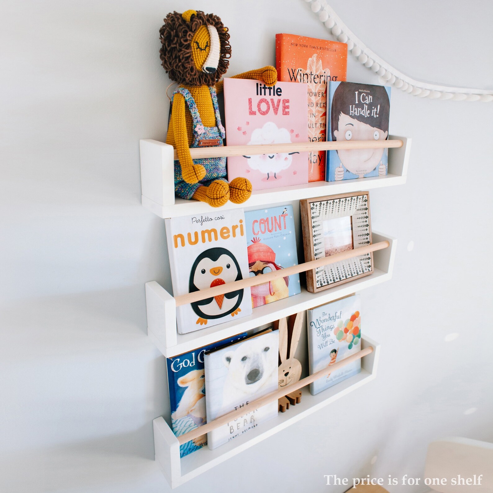 One Nursery Wall Shelf for Kids Room Floating Shelf Decor - Etsy