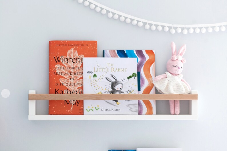 One White Nursery Wall Shelf for Kids Room Floating Shelf Etsy