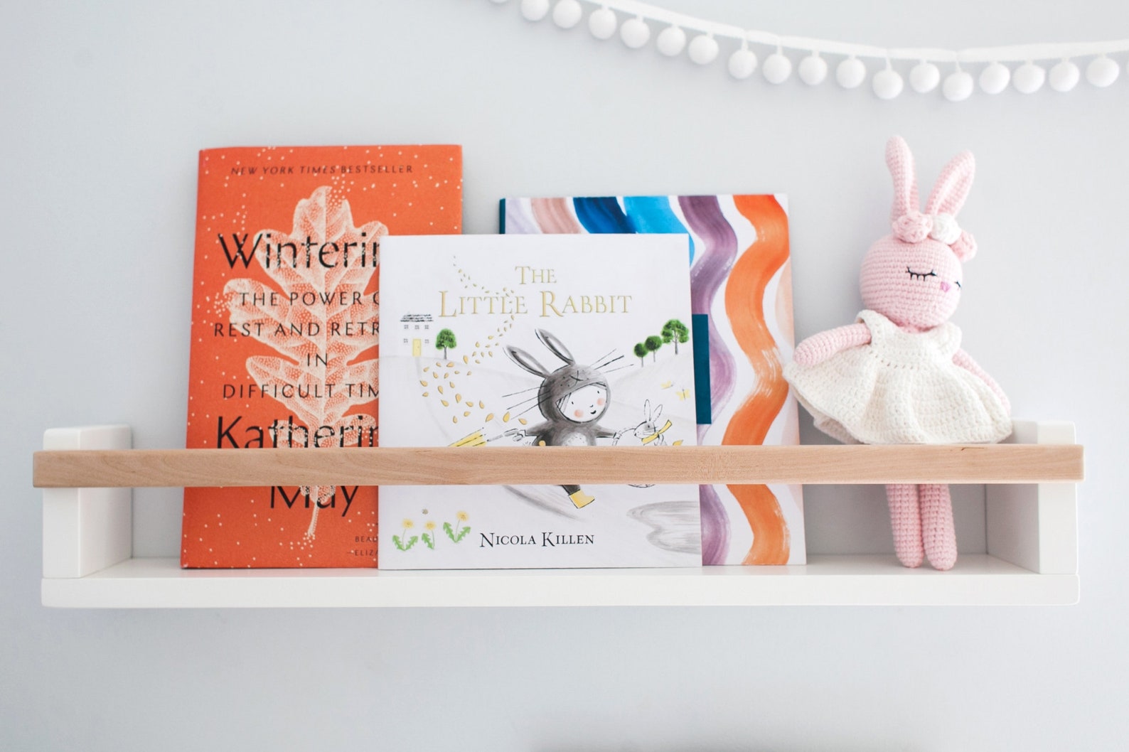 One White Nursery Wall Shelf for Kids Room Floating Shelf - Etsy