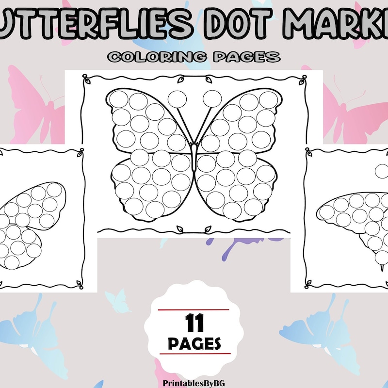 Butterfly Dot Wall Decor - Etsy