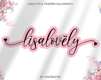 Calligraphy Font, Script Font, Wedding Font, Modern Font, Handwritten Font, Cricut Font, Cursive Font, Font For Cricut, Canva Font