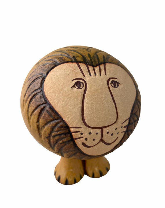Gustavsberg Lion Medium Lion in the Family Design Lisa Larson - Etsy