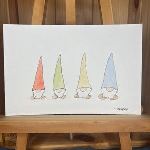 Wichtelfamilie Postkarte - ein kleines Original