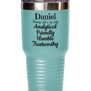 Daniel Traits Tumbler, Gift Idea for Daniel, Daniel Name Definition, Daniel Personalized Tumbler, Birthday Gift for Daniel, Daniel gradua...