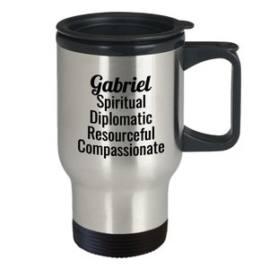 Gabriel Mug, Gabriel Personalized Travel Mug, Gabriel Support, Little Brother Gabriel, Gabriel Name Meaning, Character Traits of gabriel,...