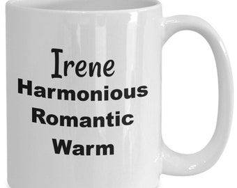 Irene Mug, Gift Ideas for Irene, Personalized Irene Coffee Mug