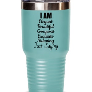 I Am Elegant Tumbler Mug, To Cast From Director Tumbler, Gift Idea For Actress, Coffee Cup For Star, Gift Idea for Model