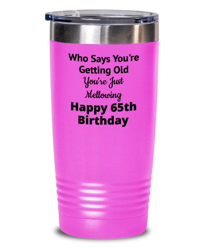 65th Birthday Gift For Women - 1959 Themed Insulated Stainless Steel Tumbler For Mom, Grandma (20oz) - View #6