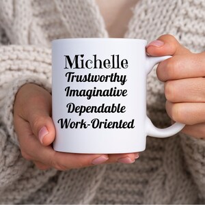 Michelle Mug, Daughter Birthday Gift, Inspiring Graduation Mug, Motivating Gift Idea, Michelle Name Meaning Michelle Traits, Name Definition