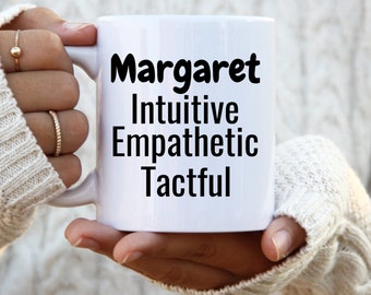 Margaret Coffee Mug, Gift Idea for Margaret, Beautiful Coffee Cup, Birthday Gift, Margaret Name Meaning, Margaret Traits, Name Definition