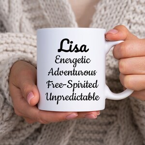 Lisa Mug, Gift From Niece to Aunt Lisa, Coffee Cup For Aunty, Name meaning Mug From Niece to Aunt, Character Traits Cup For Lisa, Beautif...