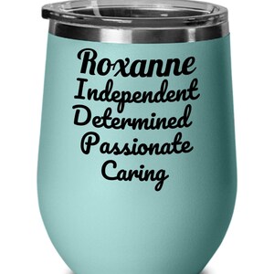 Roxanne Wine Tumbler, Sister to Sister Wine Tumbler Roxanne Name Meaning, Roxanne Birthday Gift Roxanne Anniversary Gift