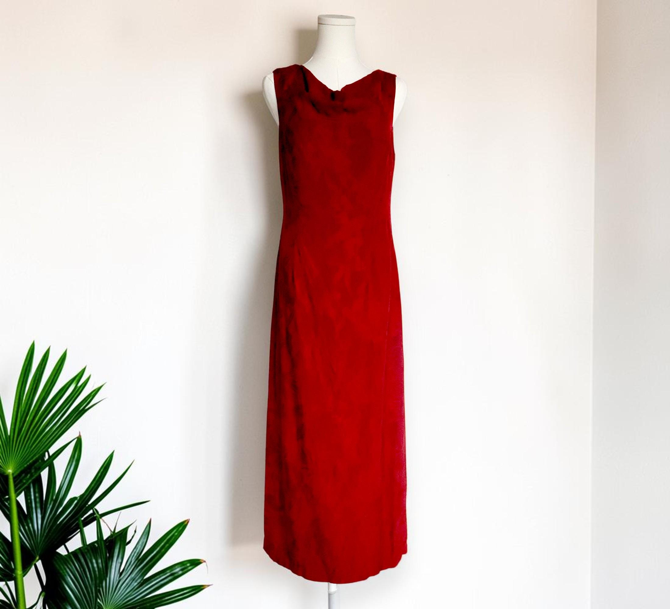 Tommy Bahama, Authentic Tommy Bahama Hawaiian Vintage Dress | Silk Red Floral Tropical Pattern | Size 4