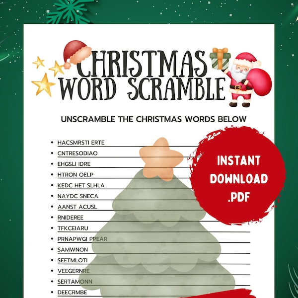 Word Scramble - Etsy