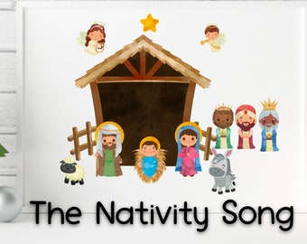 The Nativity Song, Singing Time, Singing Time Print Out, Teaching Primary, LDS