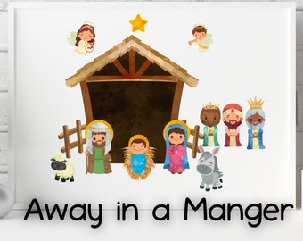 Away In A Manger, Singing Time, Singing Time Print Out, Teaching Primary, LDS