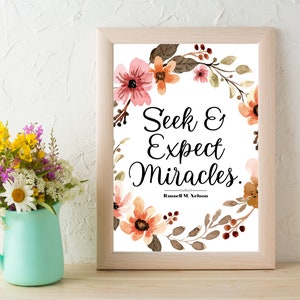 General Conference Quote, President Russell M. Nelson Quote, Ministering Gift, Wall Art, PDF, Digital Download