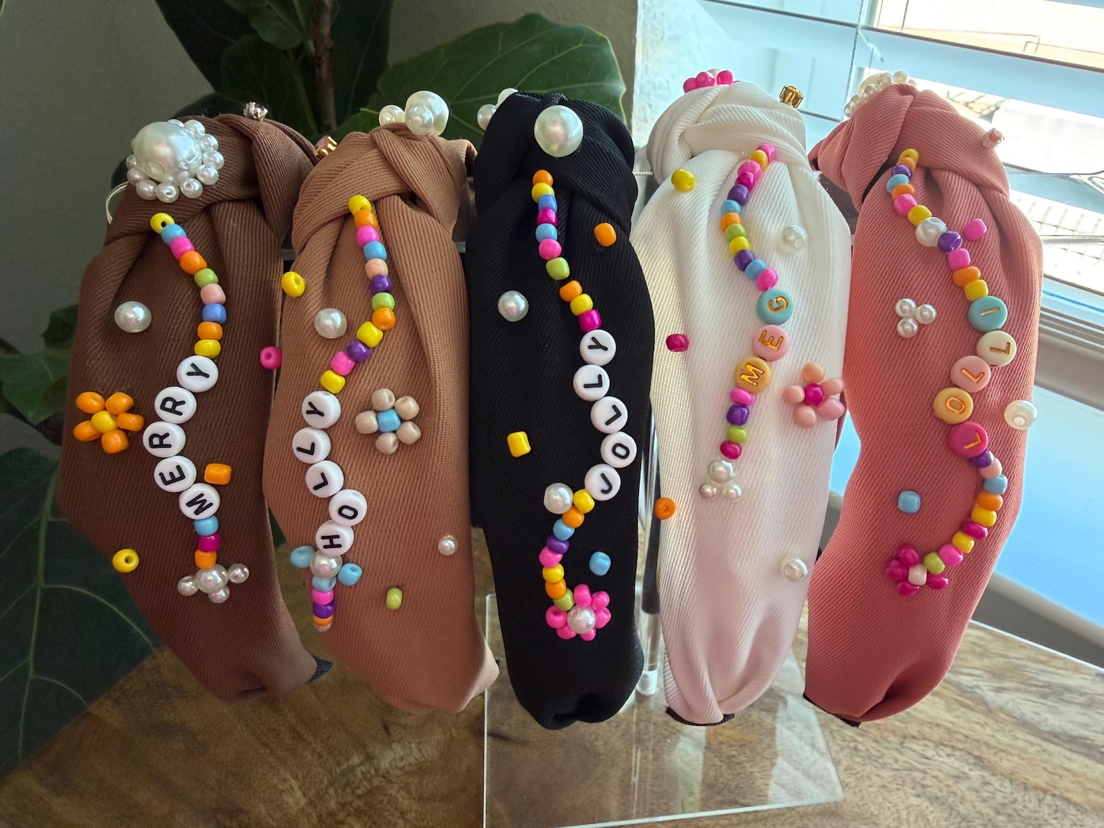 Personalized Handmade Beaded Headbands for Women – Custom Hair ...