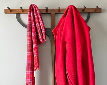 Handwoven plaid scarf: Love Potion