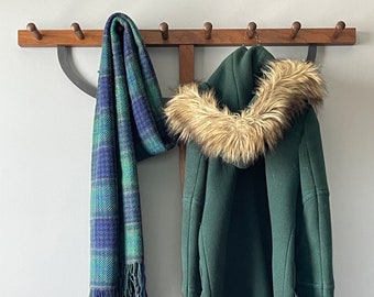 Handwoven plaid scarf: Black Watch