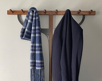 Handwoven plaid scarf: Mom Jeans