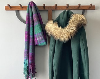 Handwoven plaid scarf: Mountain Creek