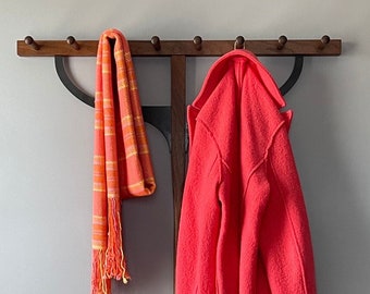 Handwoven plaid scarf: Starburst