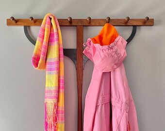 Handwoven plaid scarf: Highlighters