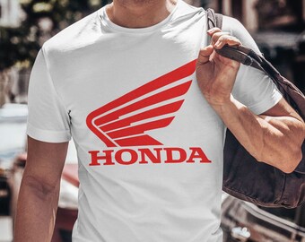 Honda Motorcycle Vintage Wings Logo T shirt Honda Motorcycle Tee Riding Honda is an Art High Quality Print Unisex Tee Etsy