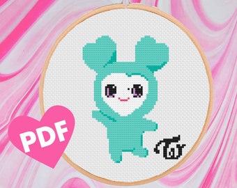 Twice Lovely Cross-stitch Chart PDF - Mively/mina - Etsy