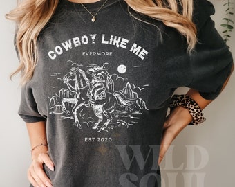 Cowboy Like Me Comfort Colors Tee - Taylor Fan Gift