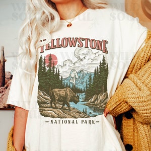 Vintage Yellowstone National Park T-Shirt: Retro US Parks Tee