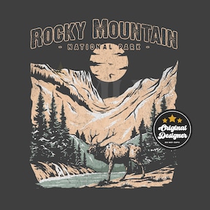 Rocky Mountain National Park PNG, National Park png design, Colorado png, Rocky Mountain travel png, nature adventure designs, outdoor png