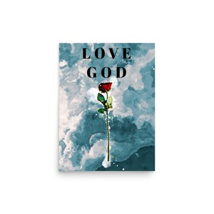 Love God Photo paper poster