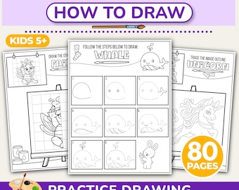 Learn to Draw for Kids Activity Pack (Printable PDF)