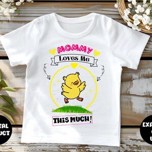 Süßer digitaler Download, Mommy & Me Design, druckbare Kunst, Muttertag Clipart, Liebeszitat für Kinder, niedliches Aufkleberdesign, T-Shirt-Design