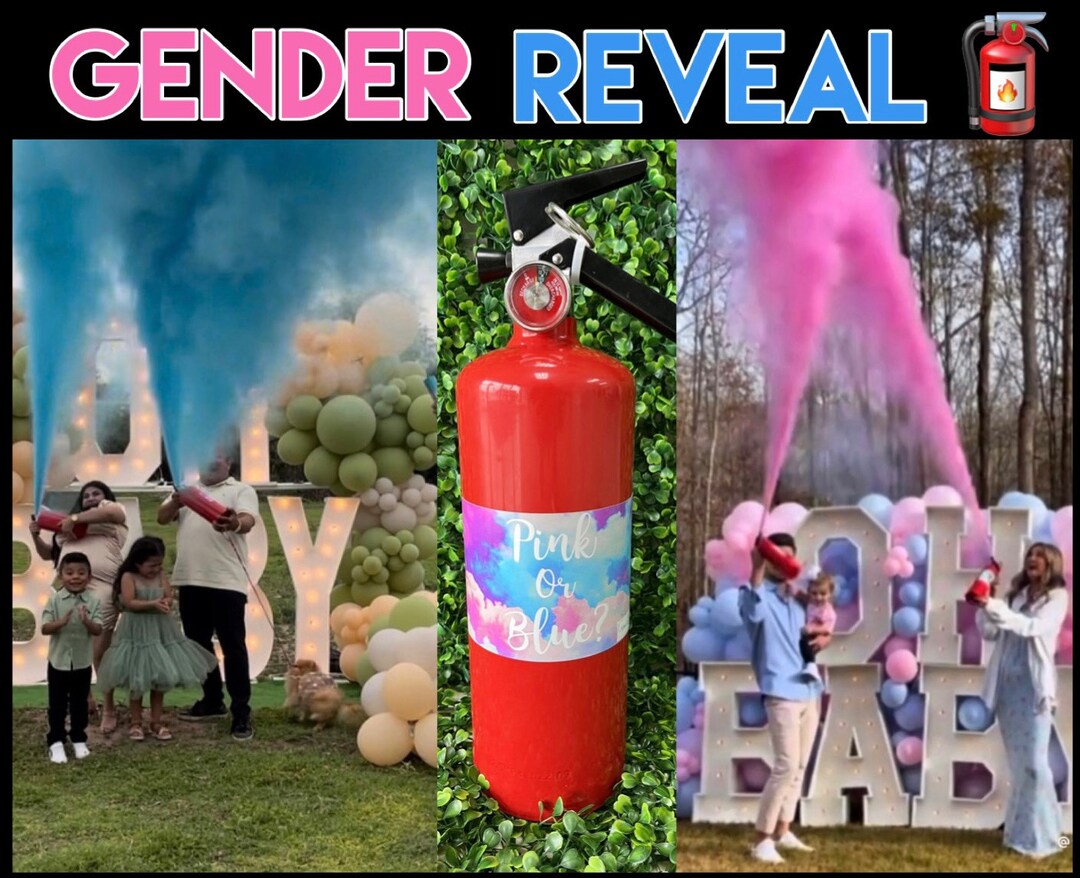Gender Reveal Fire Extinguisher/ Color Blaster Etsy