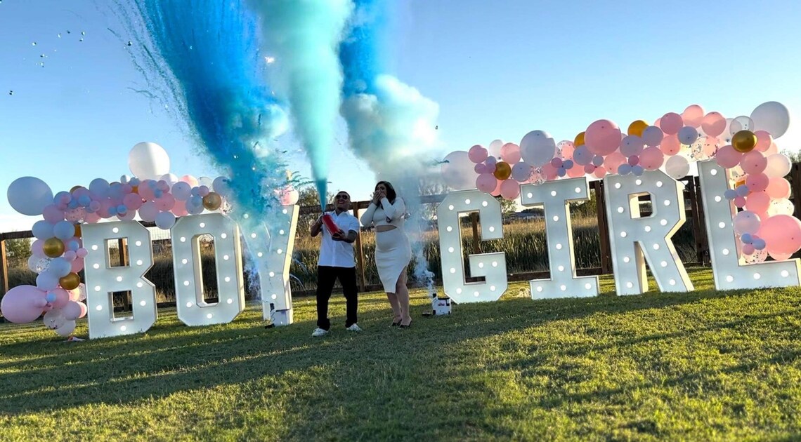 Gender Reveal Fire Extinguisher/ Color Blaster Etsy