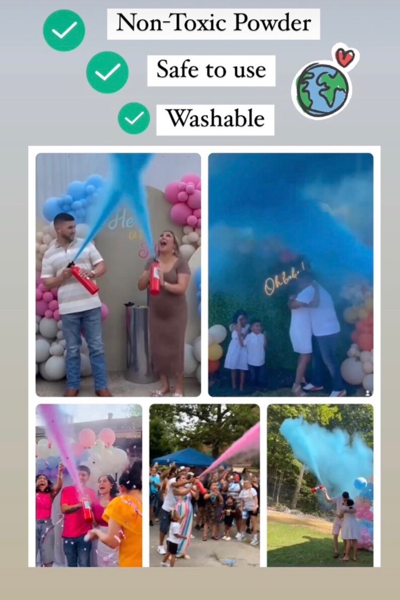 Gender Reveal Fire Extinguisher/ Color Blaster Etsy
