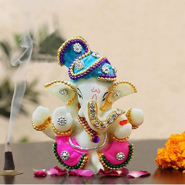 India Ganesh Murti Idol Murti for car dashboard & Home Decor