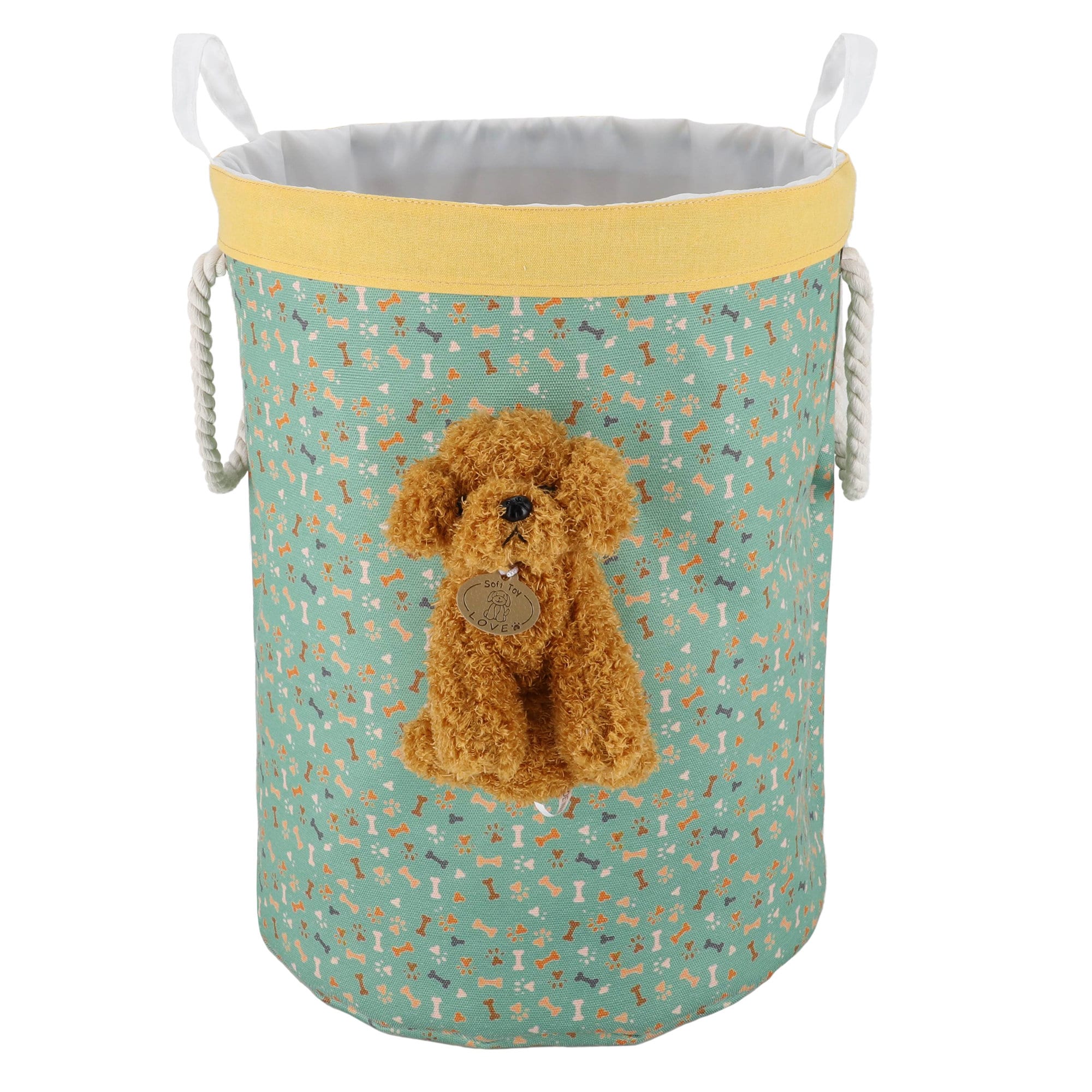 Pet Dog Storage Basket Felt Toy Storage Laundry Basket Box Dirty